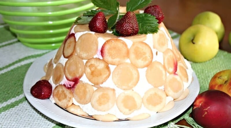 Domácí tvarohový dort Malakov