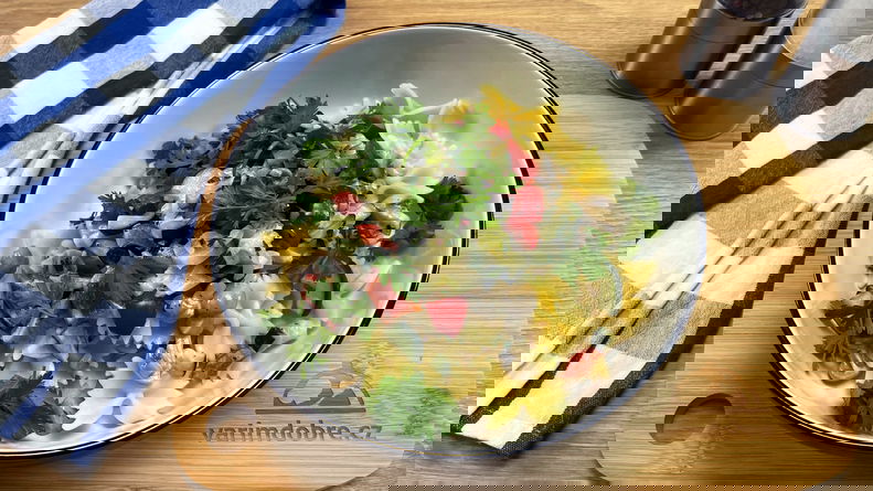 Těstoviny s houbami